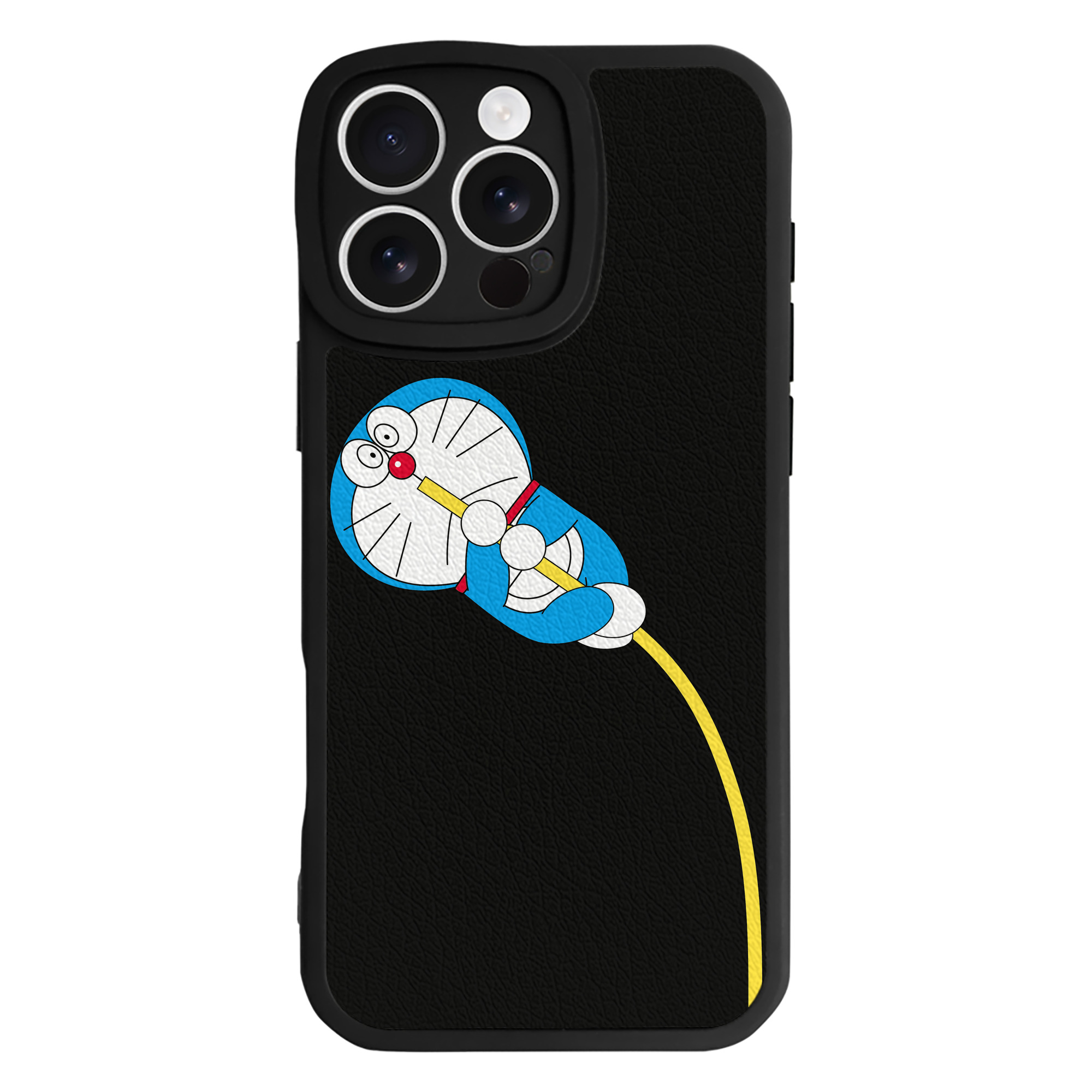 （画像用） ドラえもん Doraemon 【iPhone 16シリーズ対応】シリコンスマホケース（レザー調） 材質：シリコン